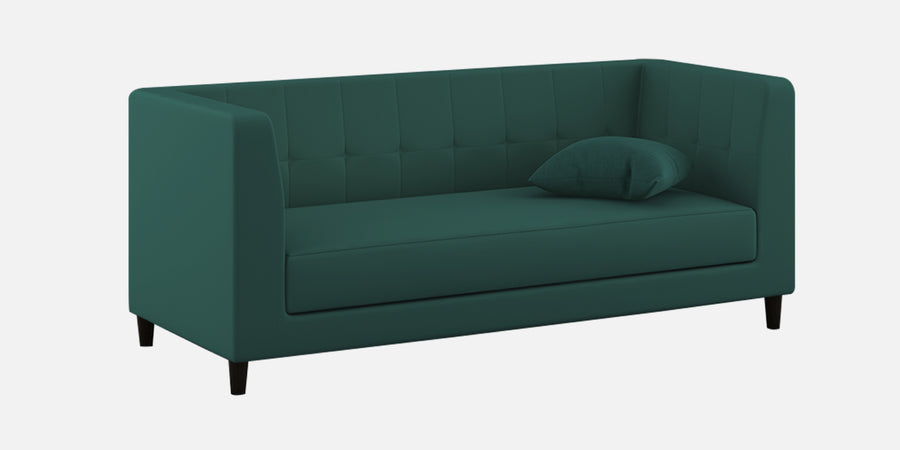 Braulia Velvet 3 Seater Sofa In Pine Green Colour - Febonic Living