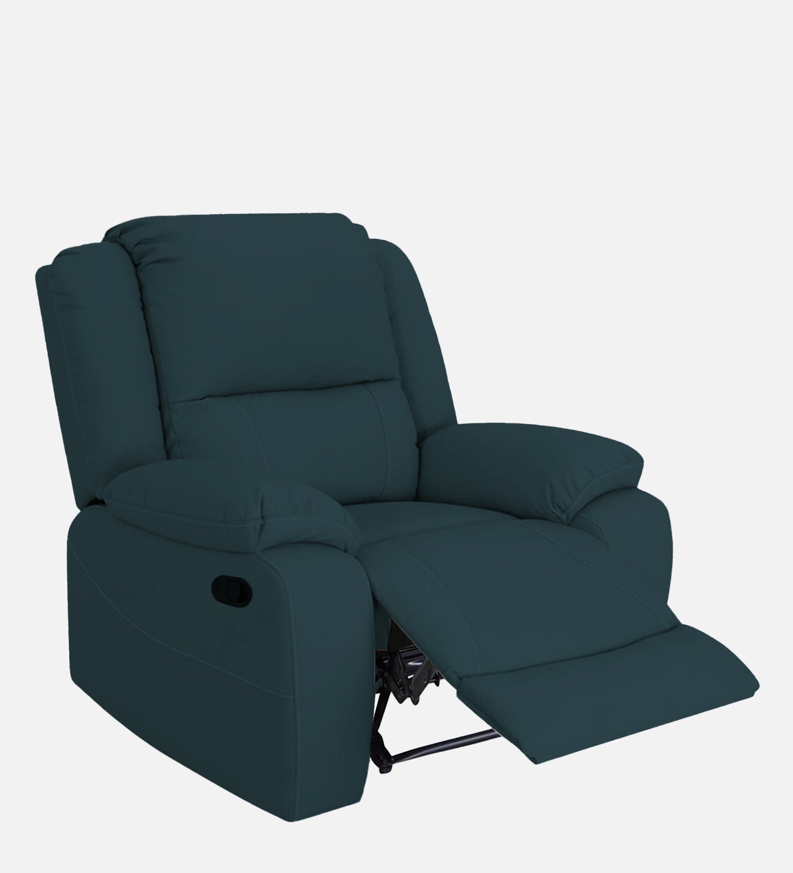 Adley Fabric Manual 1 Seater Recliner In Harbour Blue Colour