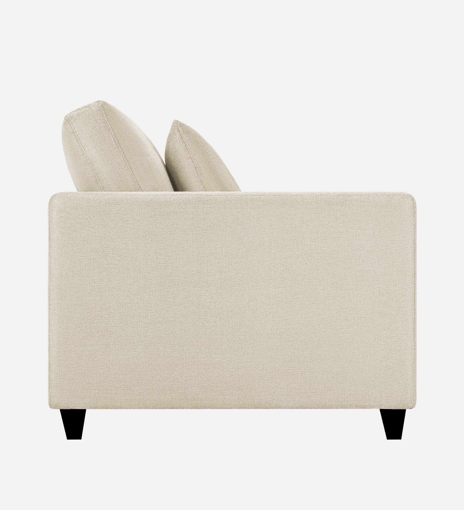 Kera Fabric 1 Seater Sofa in Ivory Cream Colour