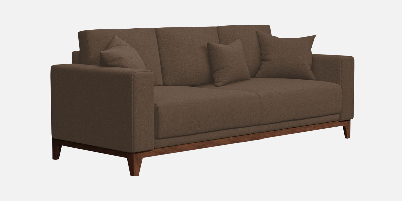 Luca Fabric 3 Seater Sofa in Rosy Brown Colour