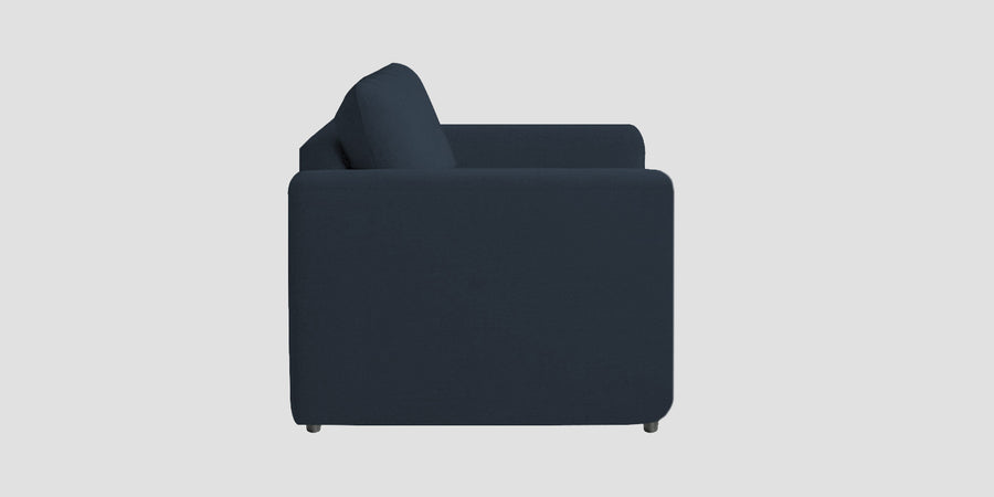 Jack Fabric 3 Seater Sofa In Denim Blue Colour - Febonic Living