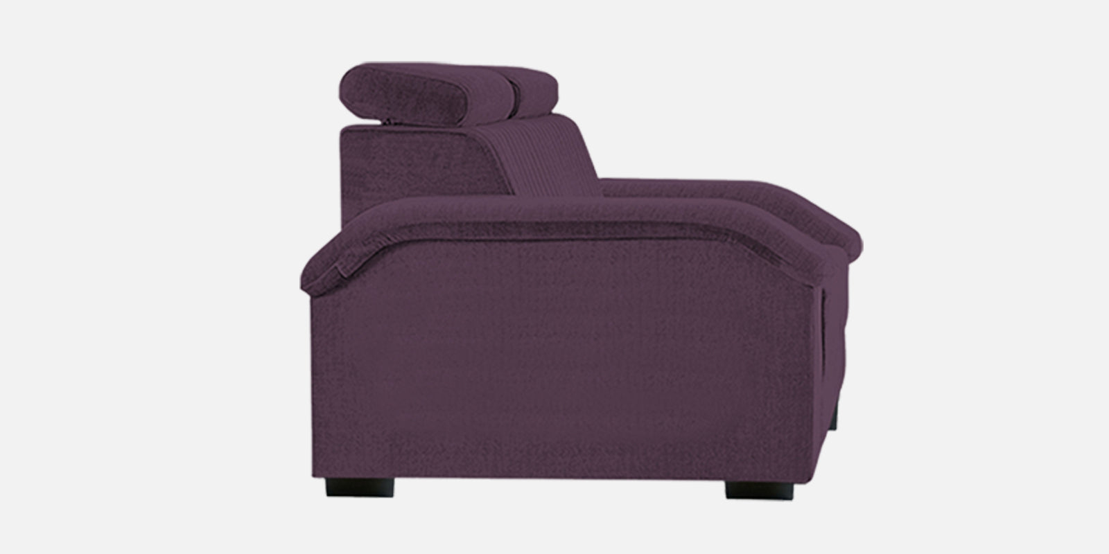 Draco Fabric 2 Seater Sofa In Greek Purple Colour