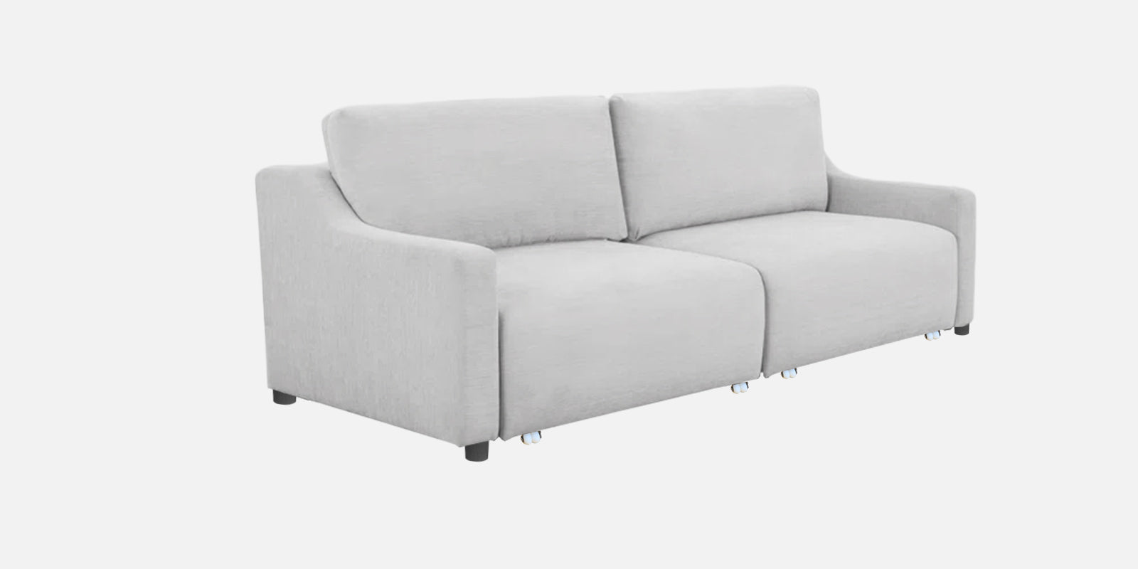 Gabby Fabric 3 Seater Pull Out Sofa Cum Bed In Lit Grey Colour