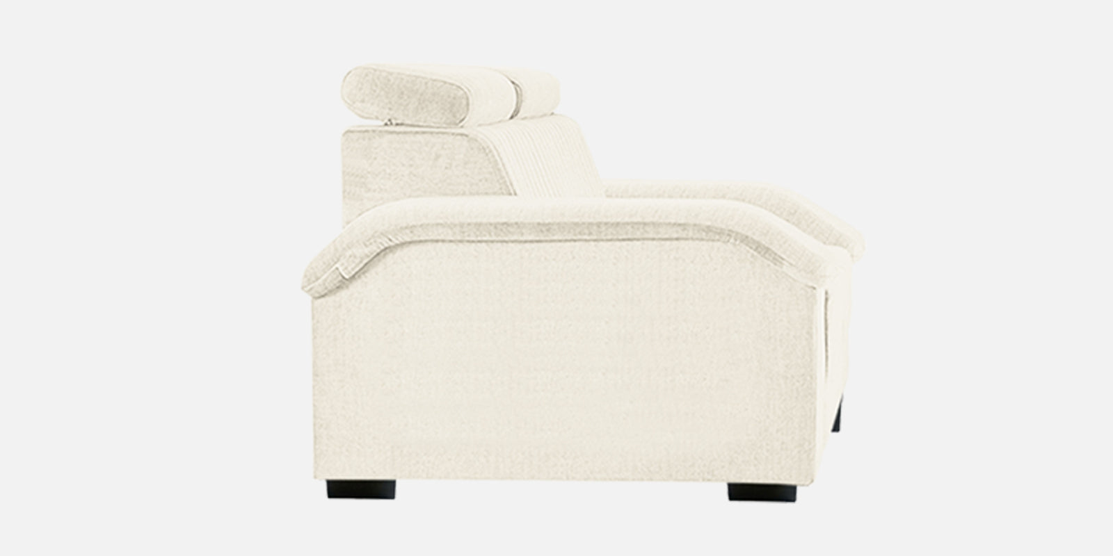 Draco Fabric 3 Seater Sofa In Ivory Cream Colour - Febonic Living