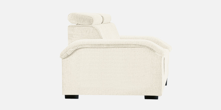 Draco Fabric 3 Seater Sofa In Ivory Cream Colour - Febonic Living