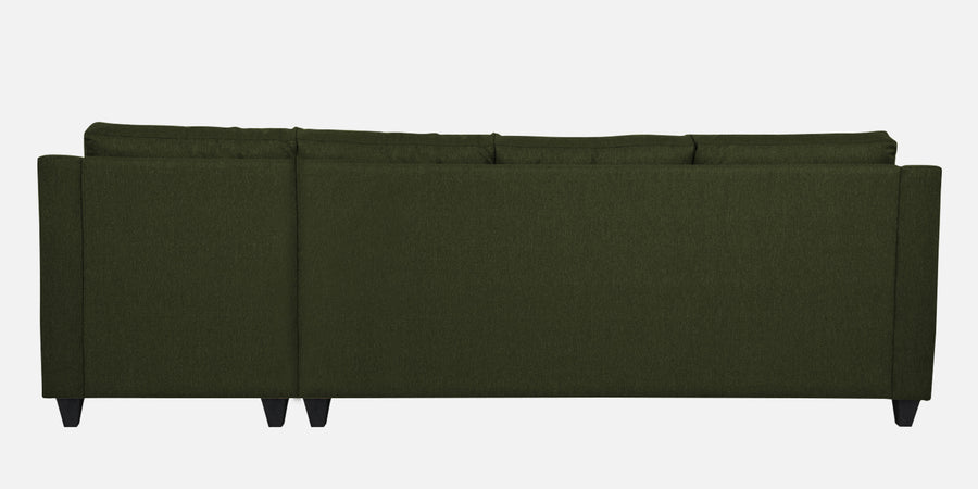 Welly Fabric Lhs Sectional Sofa 3 Lounger In Olive Green Colour - Febonic Living