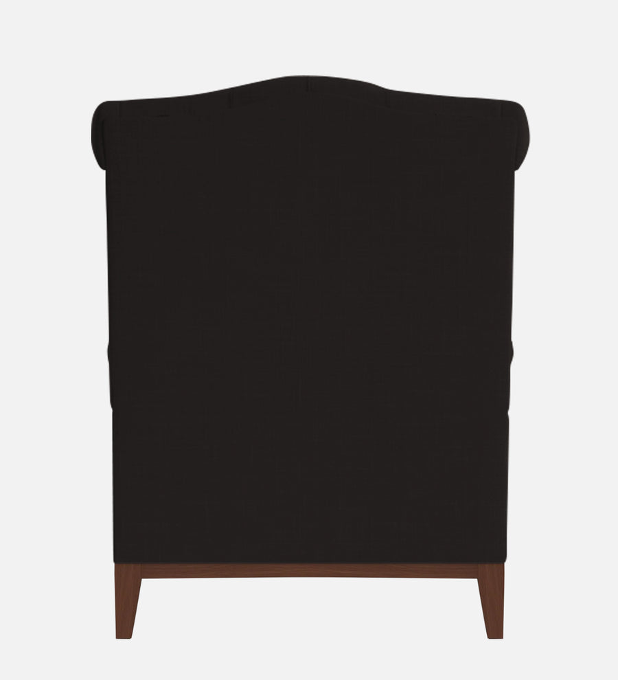 Nory Fabric Wing Chair In Cara Brown Colour - Febonic Living