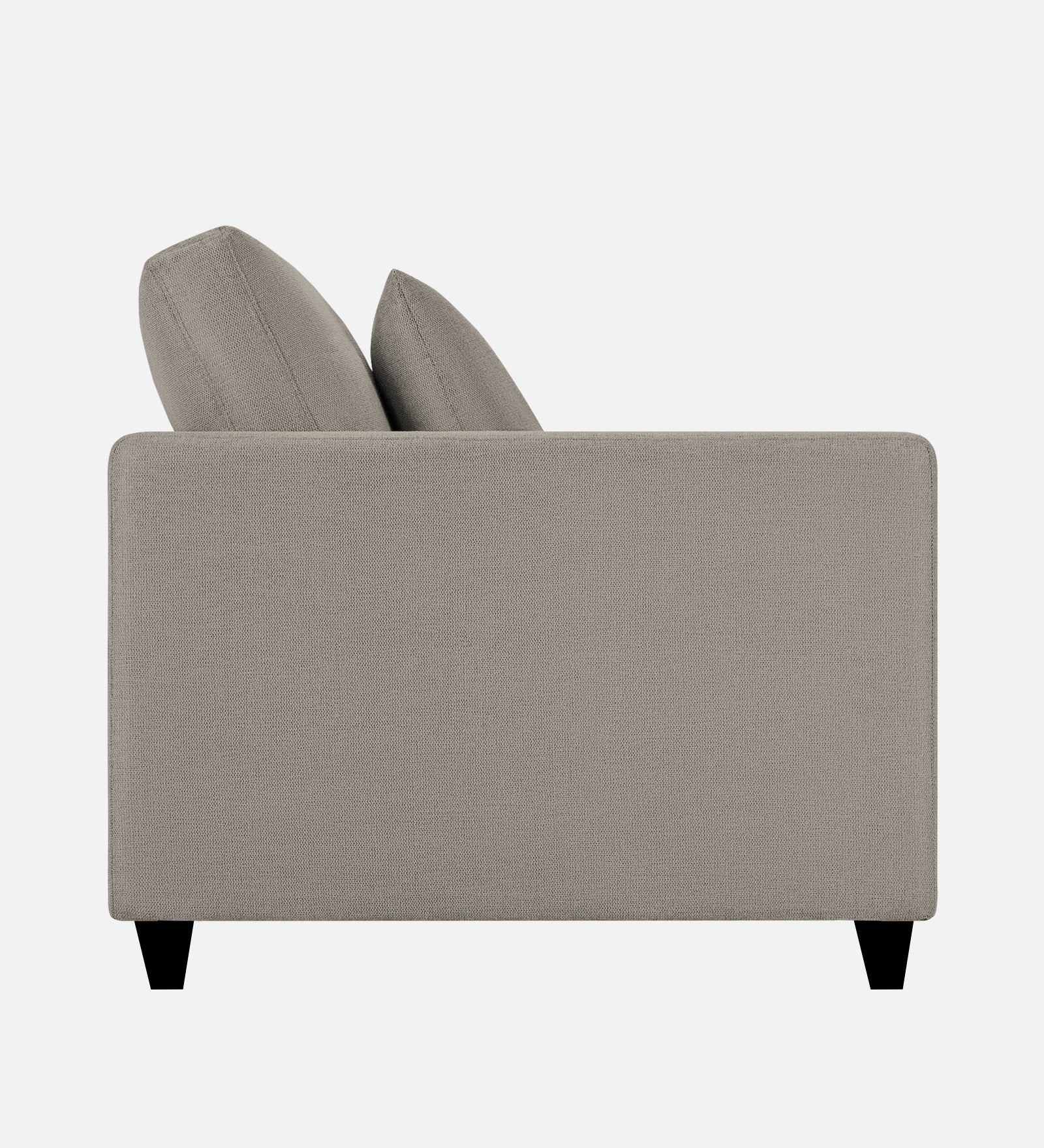 Kera Fabric 1 Seater Sofa in Ash Grey Colour