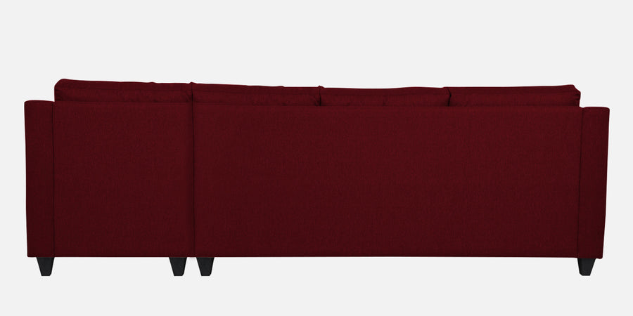 Welly Fabric Lhs Sectional Sofa 3 Lounger In Ruby Red Colour - Febonic Living