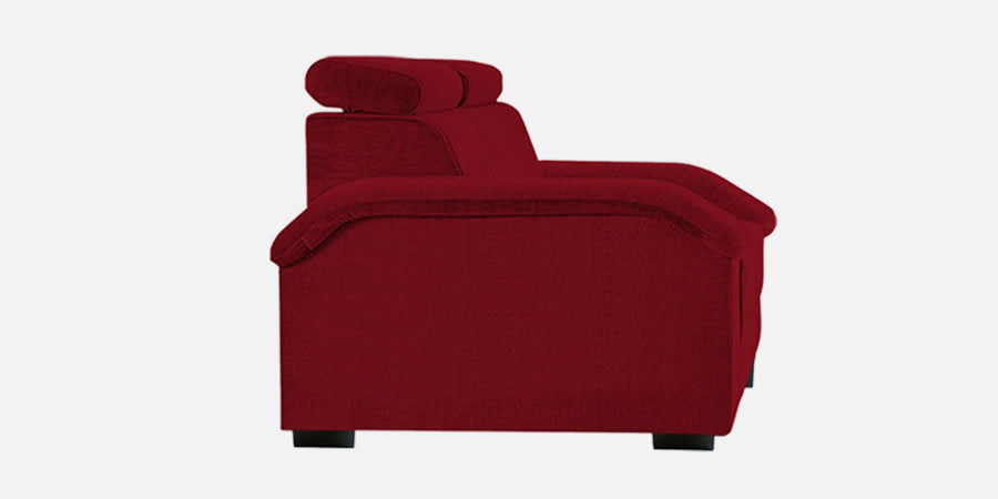 Draco Fabric 3 Seater Sofa In Ruby Red Colour - Febonic Living