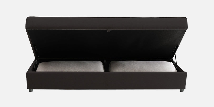 Vito Fabric Day Bed In Maba Grey Colour With Storage - Febonic Living