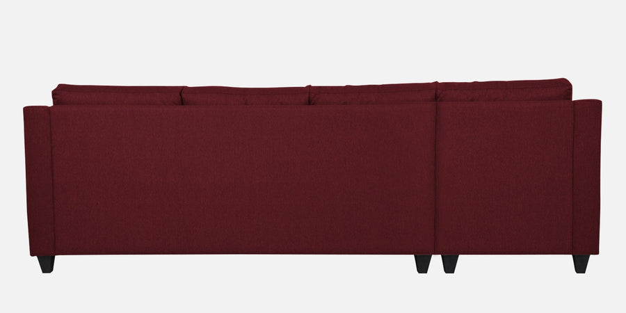 Welly Fabric Rhs Sectional Sofa 3 Lounger In Blood Maroon Colour - Febonic Living