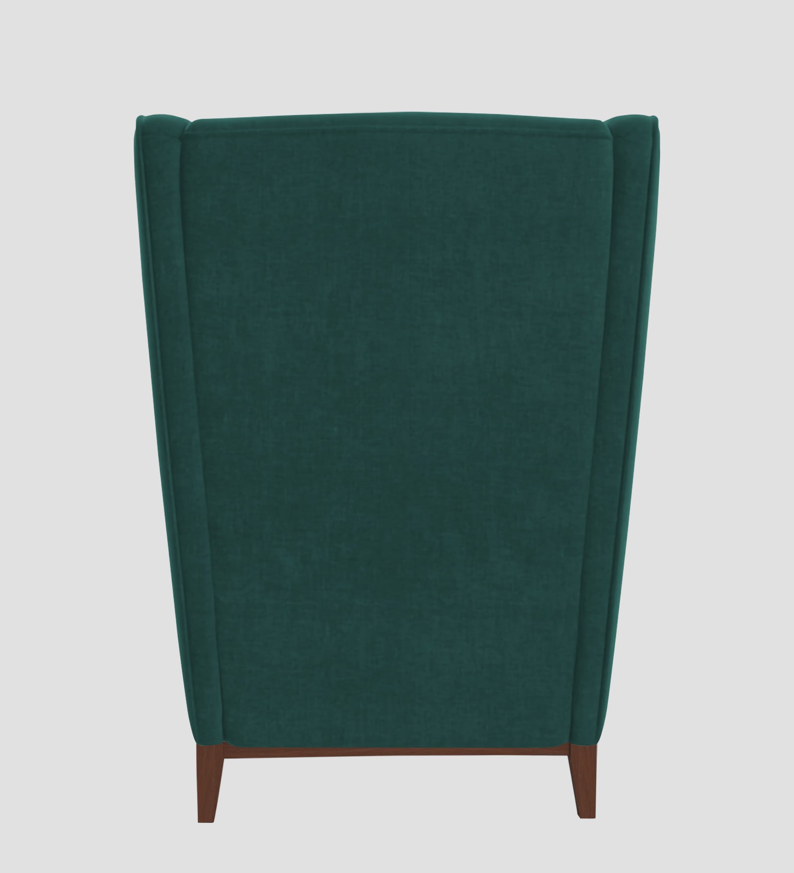 Suri Velvet 1 Seater Wing Chair in Pine Green Colour