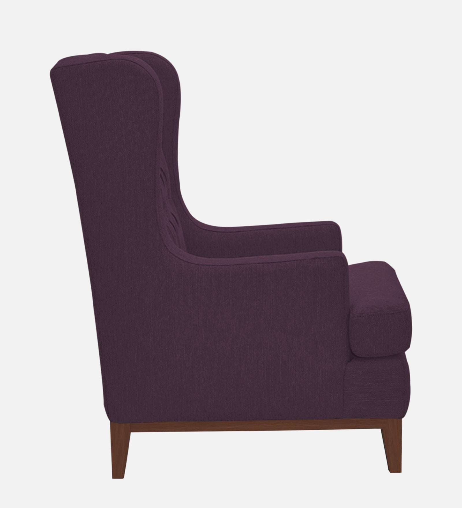 Panas Fabric 1 Seater Wing Chair in Greek Purple Colour