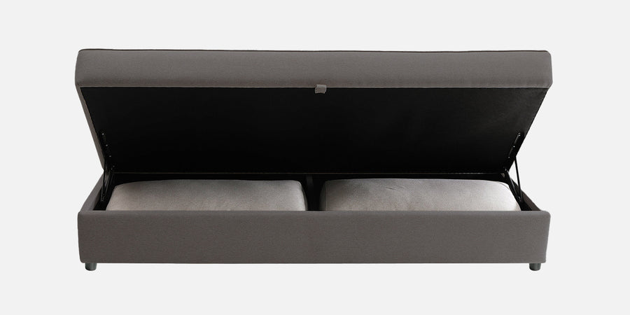 Vito Fabric Day Bed In Sudo Grey Colour With Storage - Febonic Living