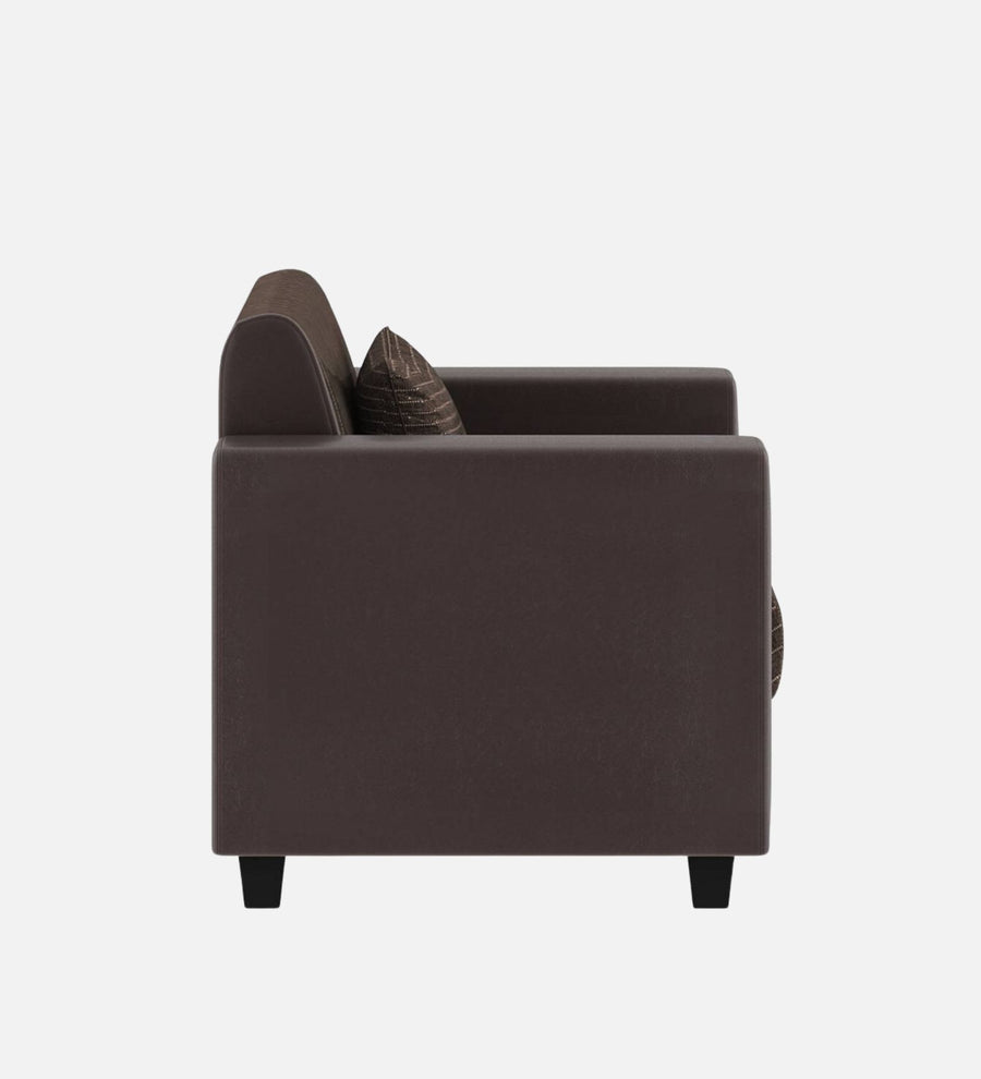 Baley Fabric 1 Seater Sofa In Lama Brown Colour - Febonic Living