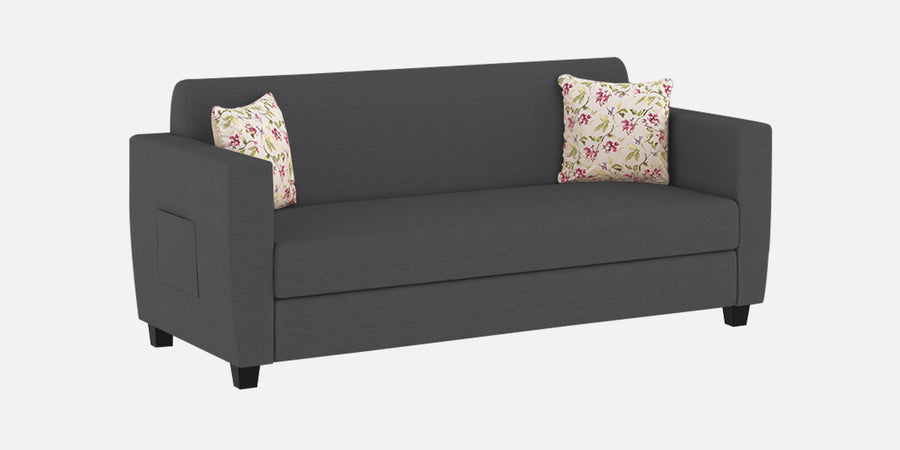 Gozi Fabric 3 Seater Sofa In Maba Grey Colour - Febonic Living
