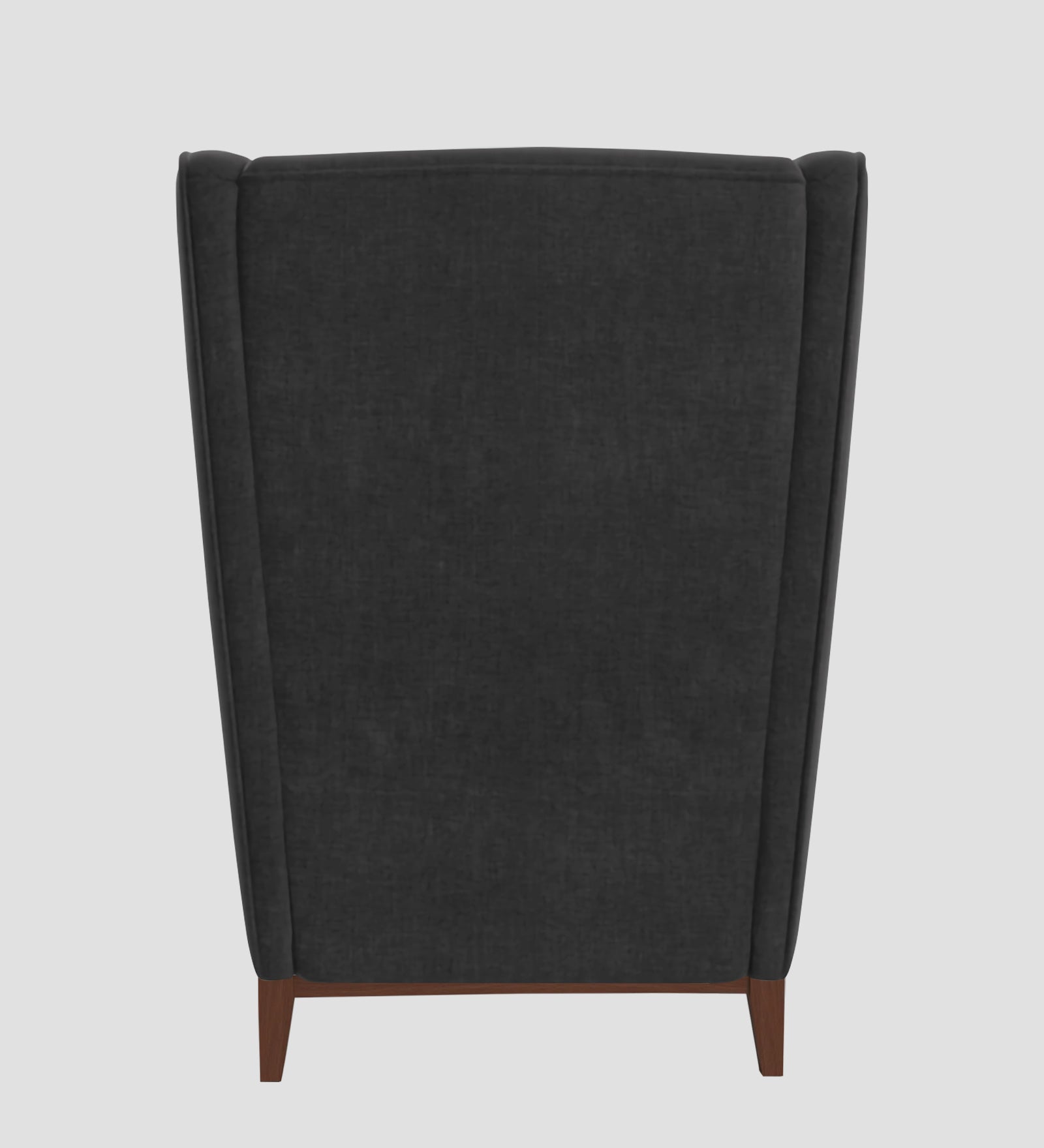 Suri Velvet 1 Seater Wing Chair in Davy Grey Colour