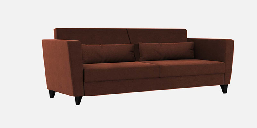Tokyo Fabric 3 Seater Sofa In Coffee Brown Colour - Febonic Living