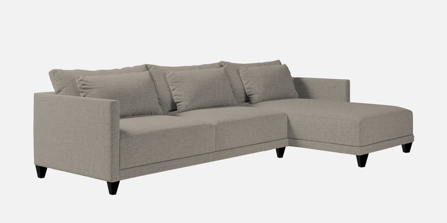Kera Fabric Lhs Sectional Sofa 3 Lounger In Ash Grey Colour - Febonic Living