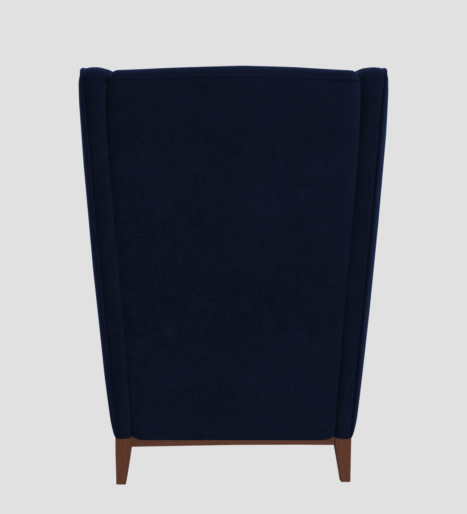 Suri Velvet 1 Seater Wing Chair in Dark Blue Colour