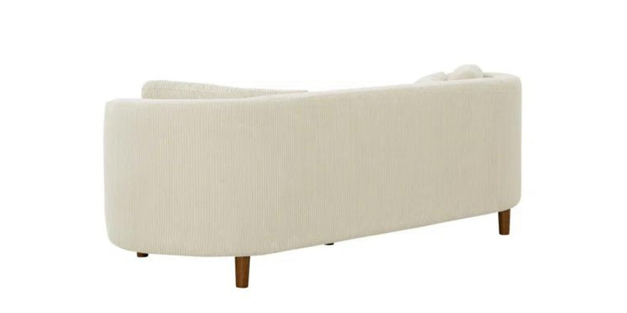 Rola Fabric 3 Seater Sofa In Ivory Cream Colour - Febonic Living