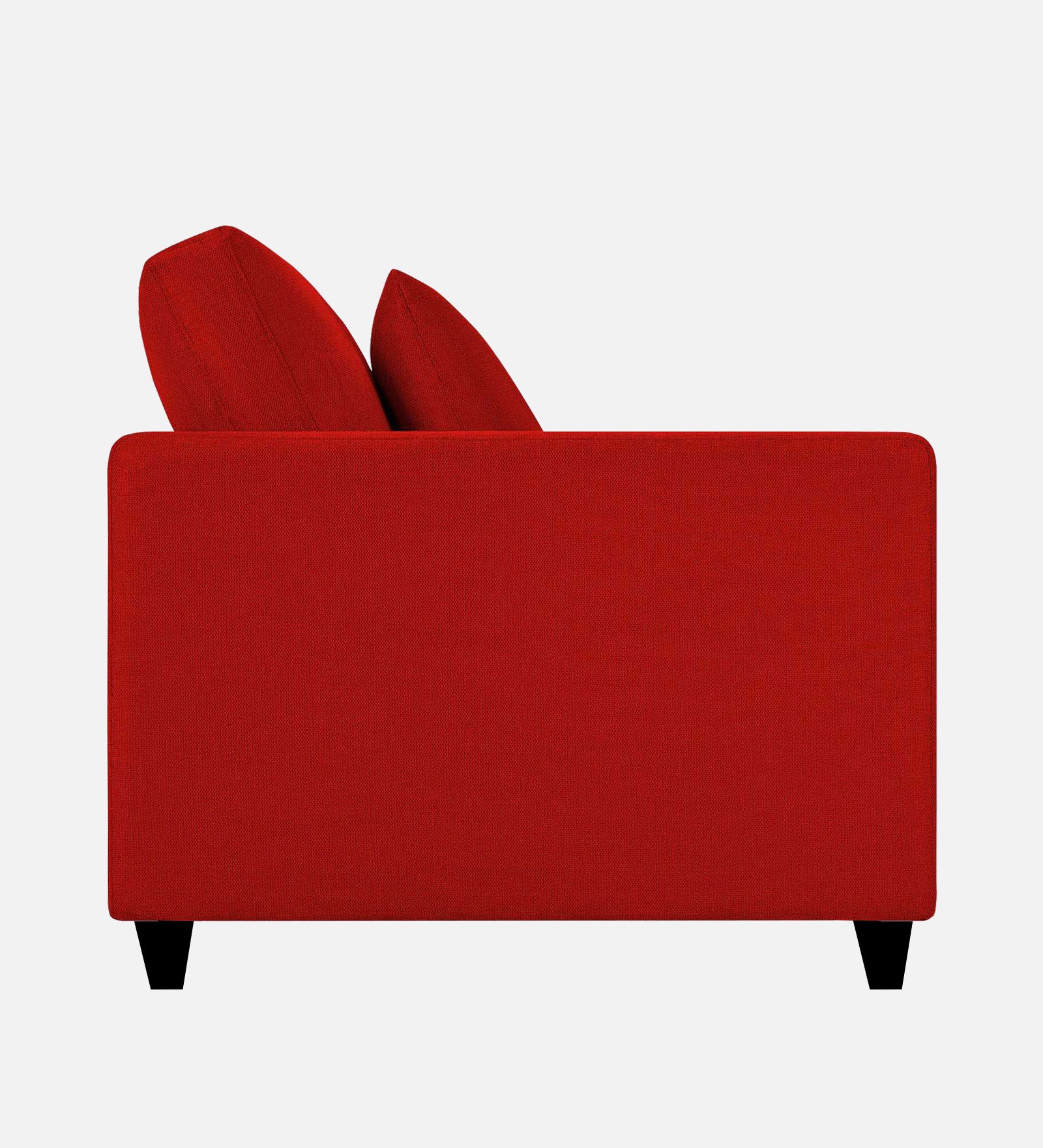 Kera Fabric 1 Seater Sofa in Ruby Red Colour