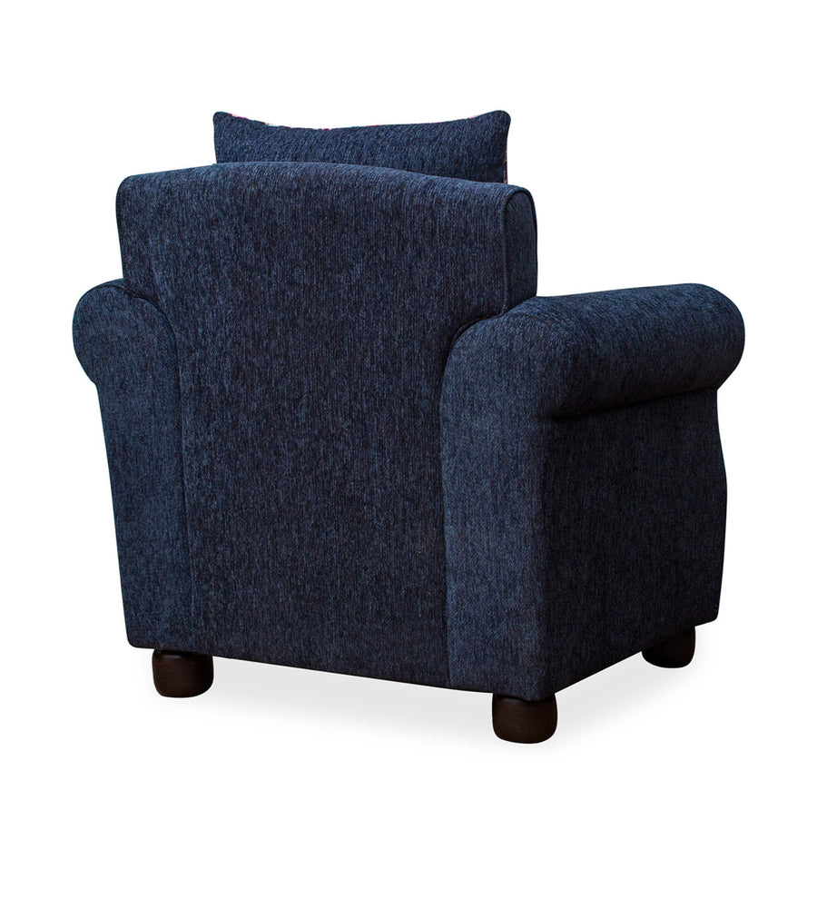 Muba Fabric 1 Seater Sofa In Royal Blue Colour - Febonic Living