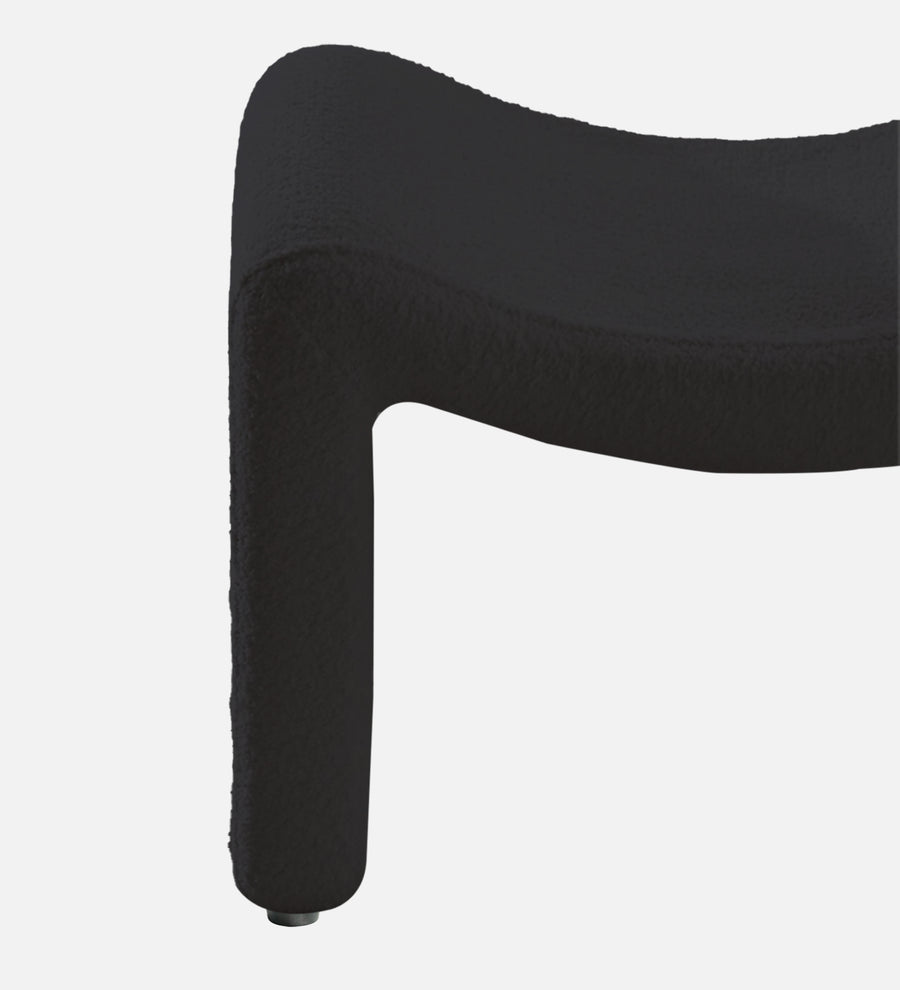 Olive Boucle Foot Stool In Cloud Grey Colour - Febonic Living