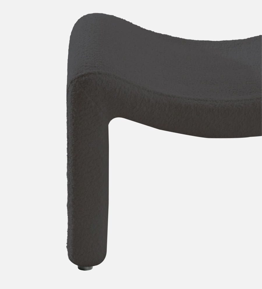 Olive Boucle Foot Stool In Avio Grey Colour - Febonic Living