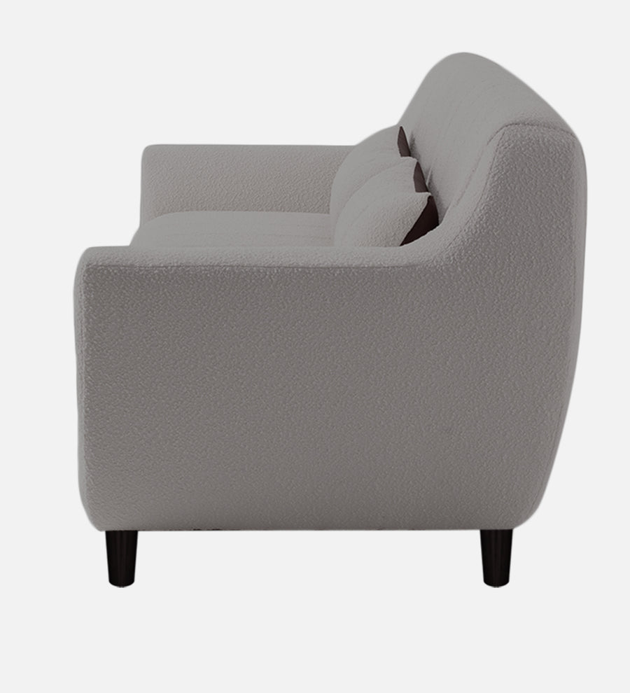 Nesco Boucle Fabric 1 Seater Sofa In Sweden Grey Colour - Febonic Living