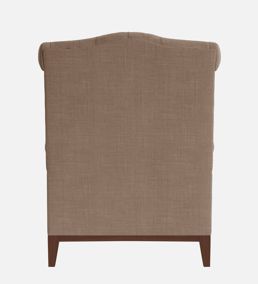 Nory Fabric Wing Chair In Cookie Beige Colour - Febonic Living