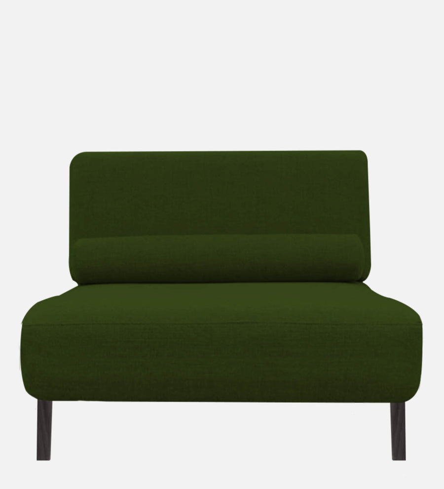 Noce Fabric Chaise Lounger In Olive Green Colour - Febonic Living