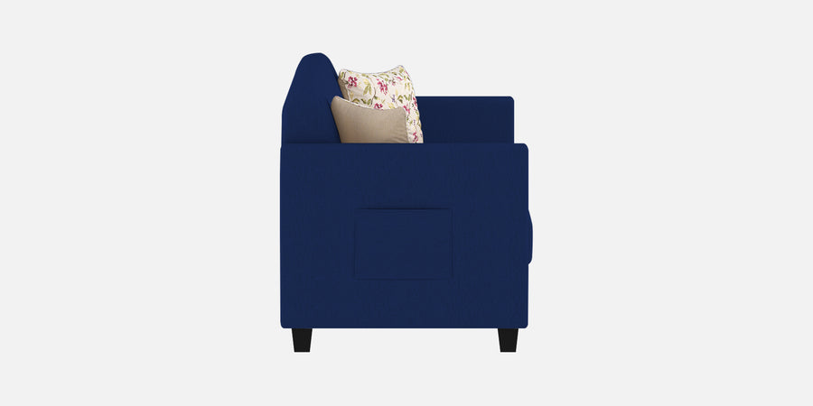 Gozi Fabric 3 Seater Sofa In Royal Blue Colour - Febonic Living