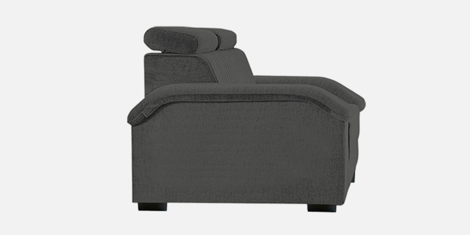 Draco Fabric 2 Seater Sofa In Charcoal Grey Colour - Febonic Living