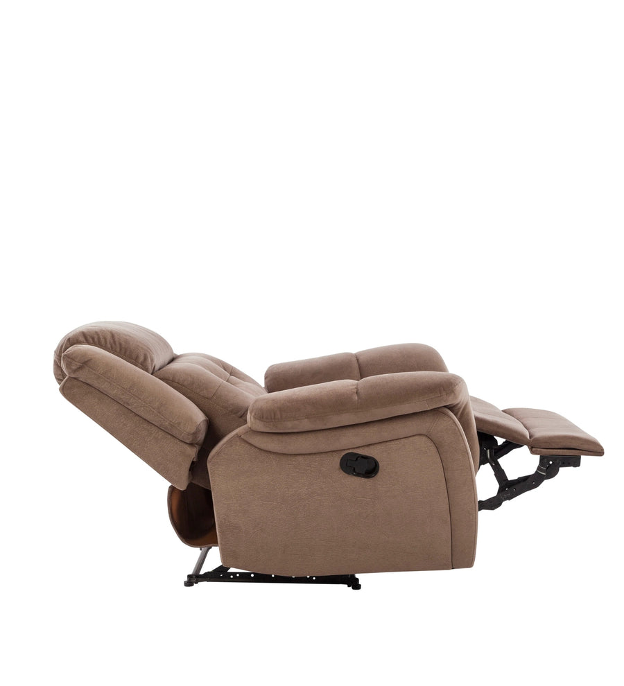 Joy Leatherette 1 Seater Motorized Recliner In Marble Beige Colour - Febonic Living
