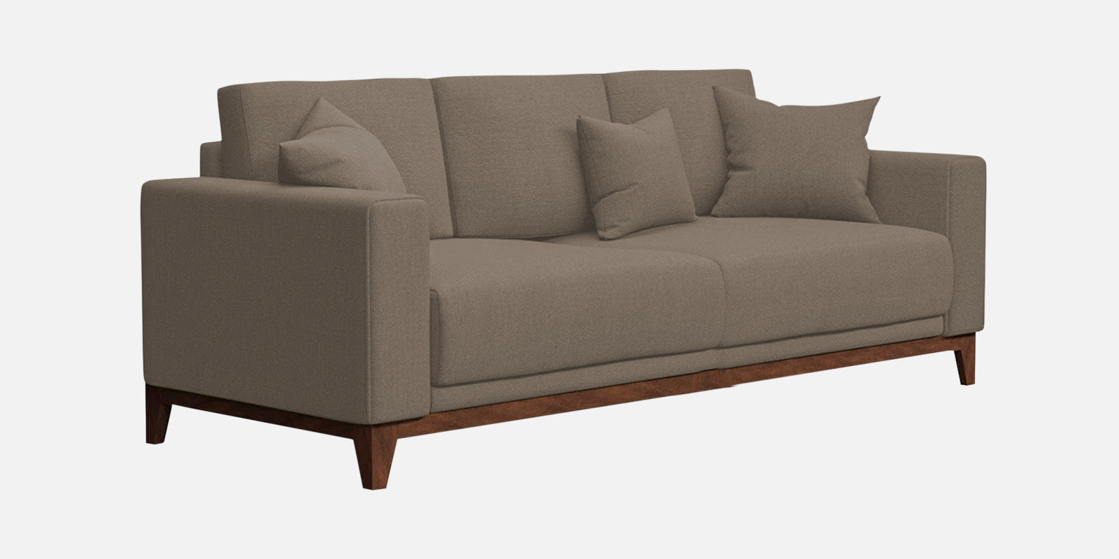 Luca Fabric 3 Seater Sofa in Hazel Beige Colour