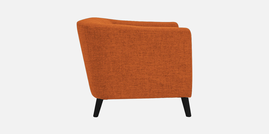 Casper Fabric 3 Seater Sofa In Vivid Orange Colour - Febonic Living