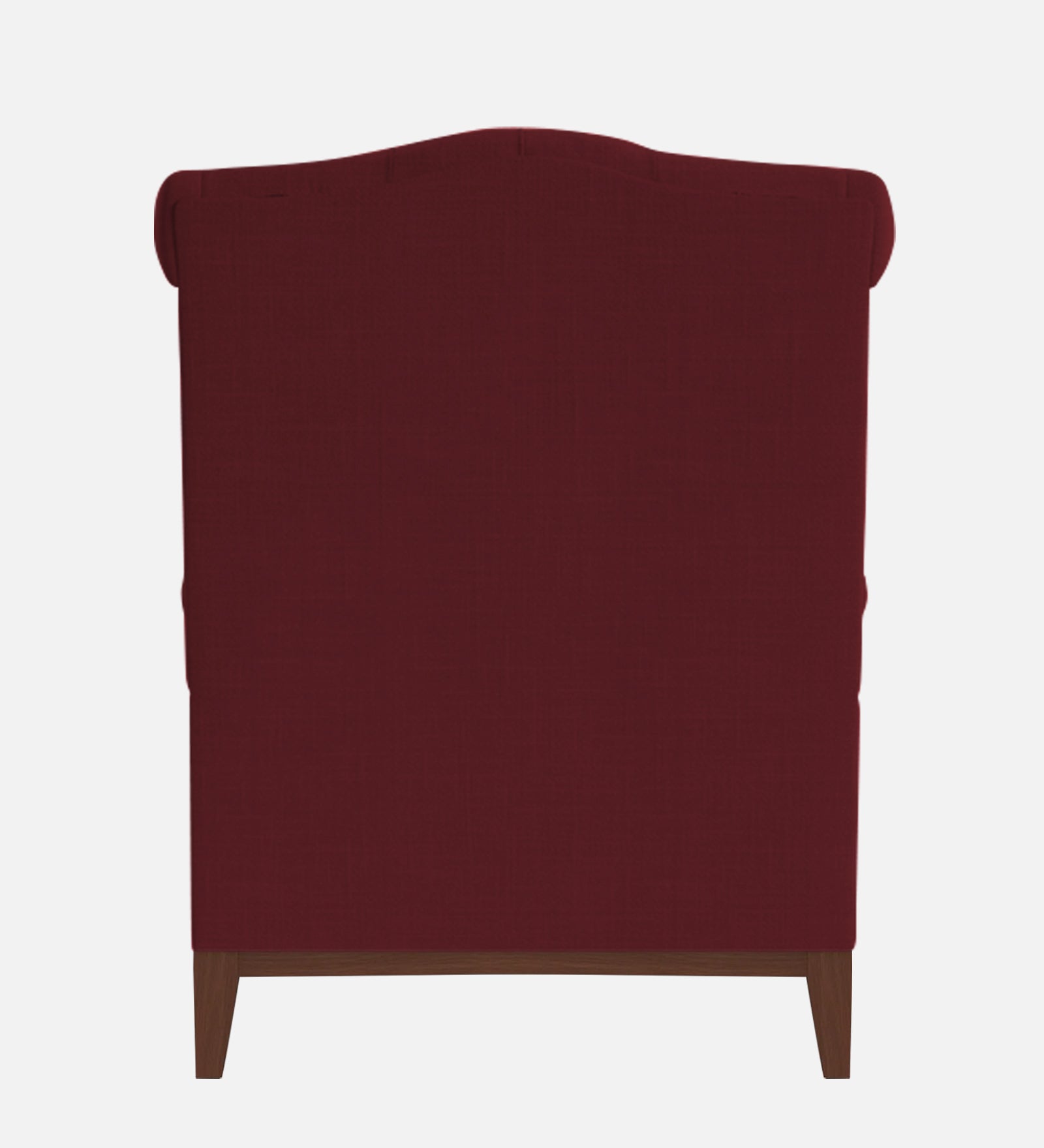 Nory Fabric 1 Seater Wing Chair in Blood Maroon Colour