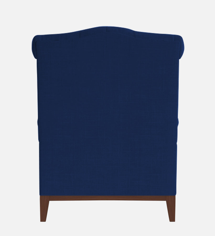 Nory Fabric Wing Chair In Royal Blue Colour - Febonic Living