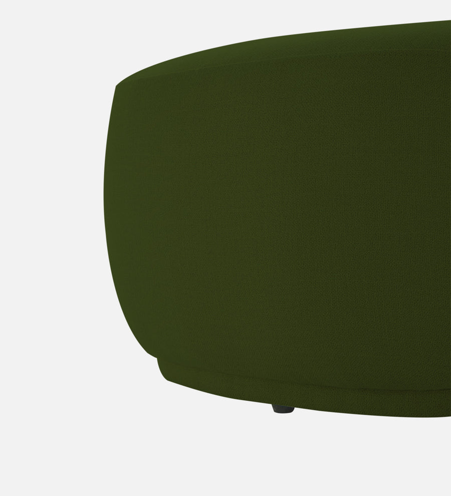 Nona Fabric Pouffe In Olive Green Colour - Febonic Living