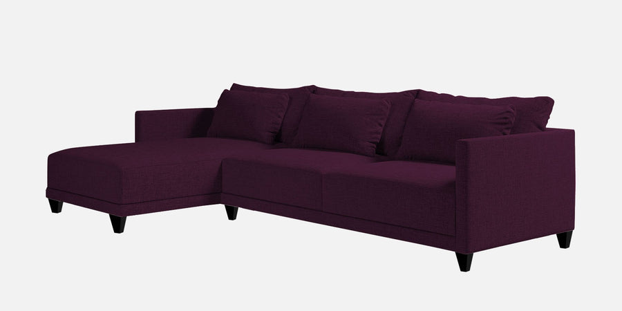 Kera Fabric Rhs Sectional Sofa 3 Lounger In Greek Purple Colour - Febonic Living