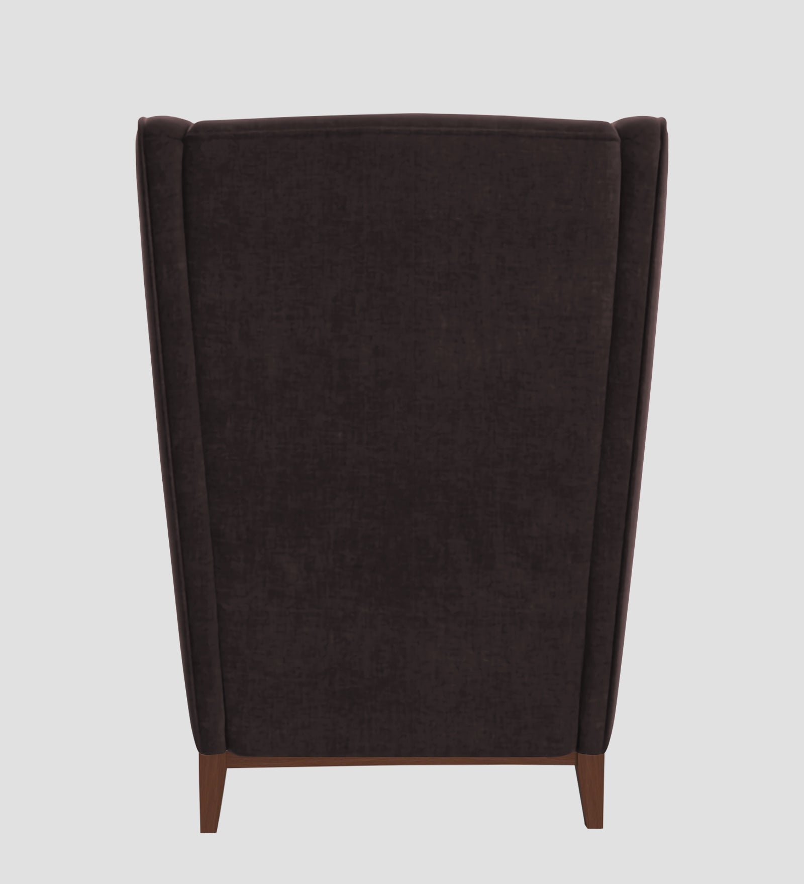 Suri Velvet 1 Seater Wing Chair in Mocha Brown Colour