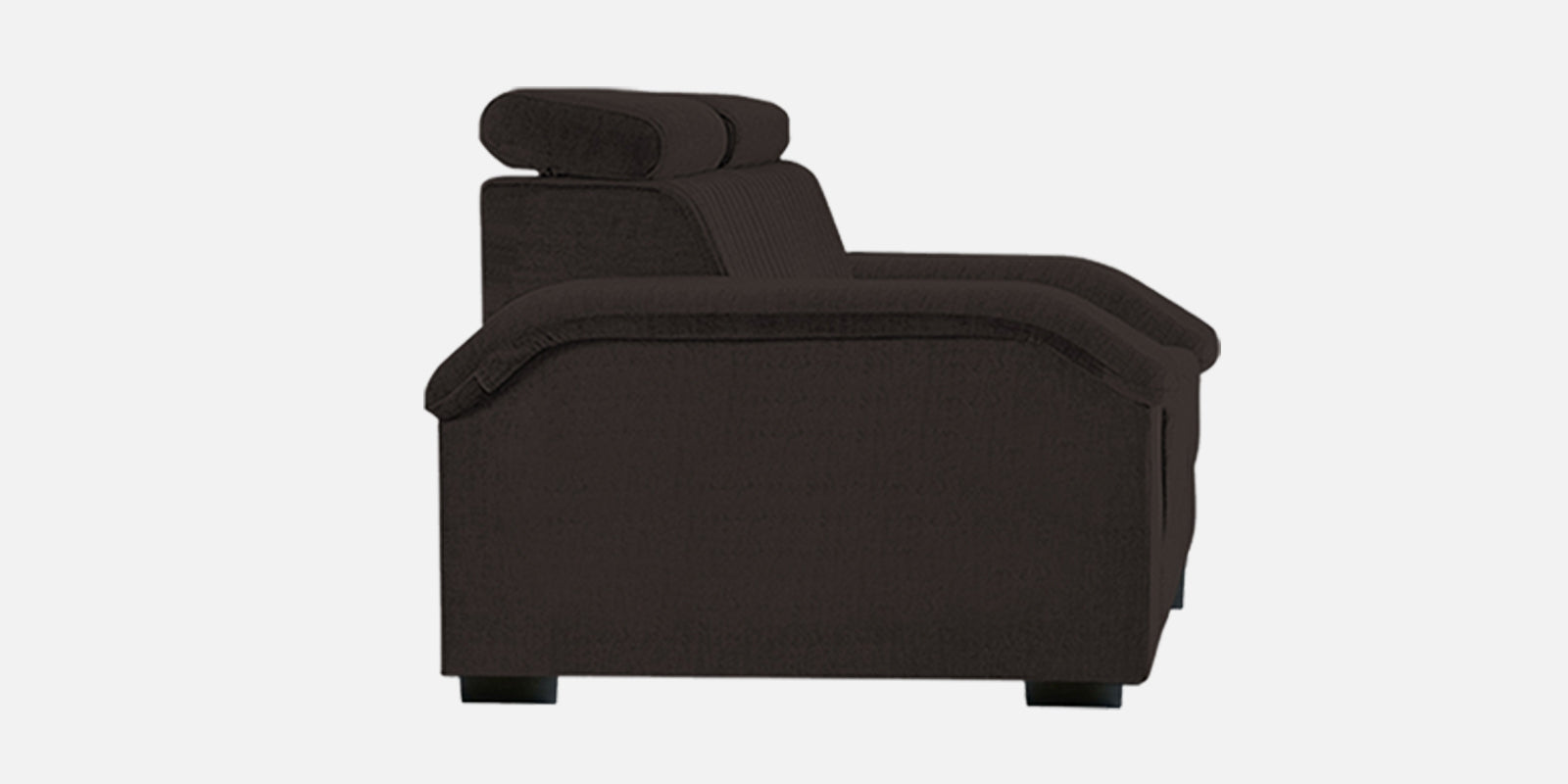 Draco Fabric 3 Seater Sofa In Cara Brown Colour - Febonic Living