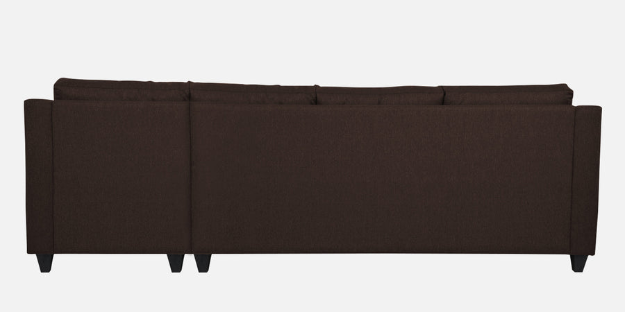 Welly Fabric Lhs Sectional Sofa 3 Lounger In Coffee Brown Colour - Febonic Living