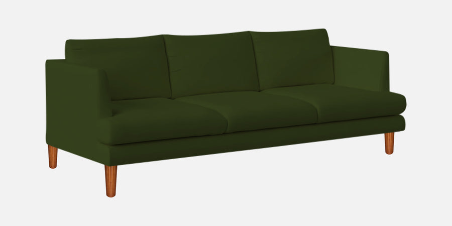 Sokun Fabric 3 Seater Sofa In Olive Green Colour - Febonic Living