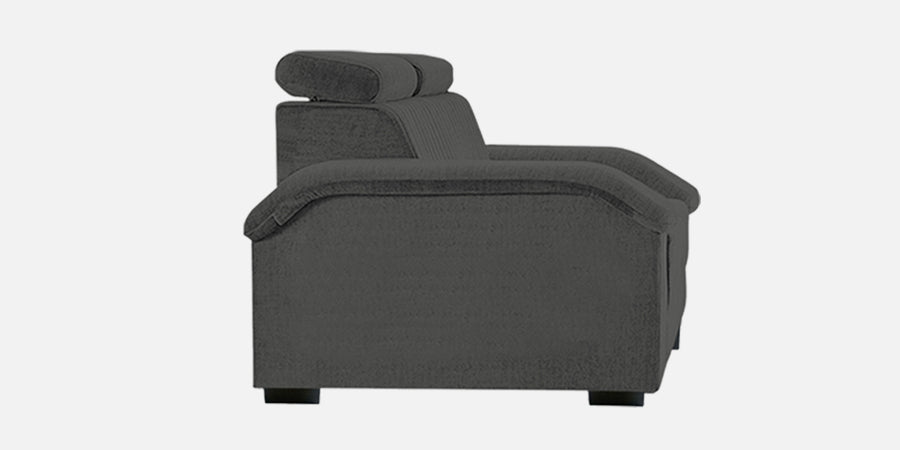 Draco Fabric 3 Seater Sofa In Charcoal Grey Colour - Febonic Living