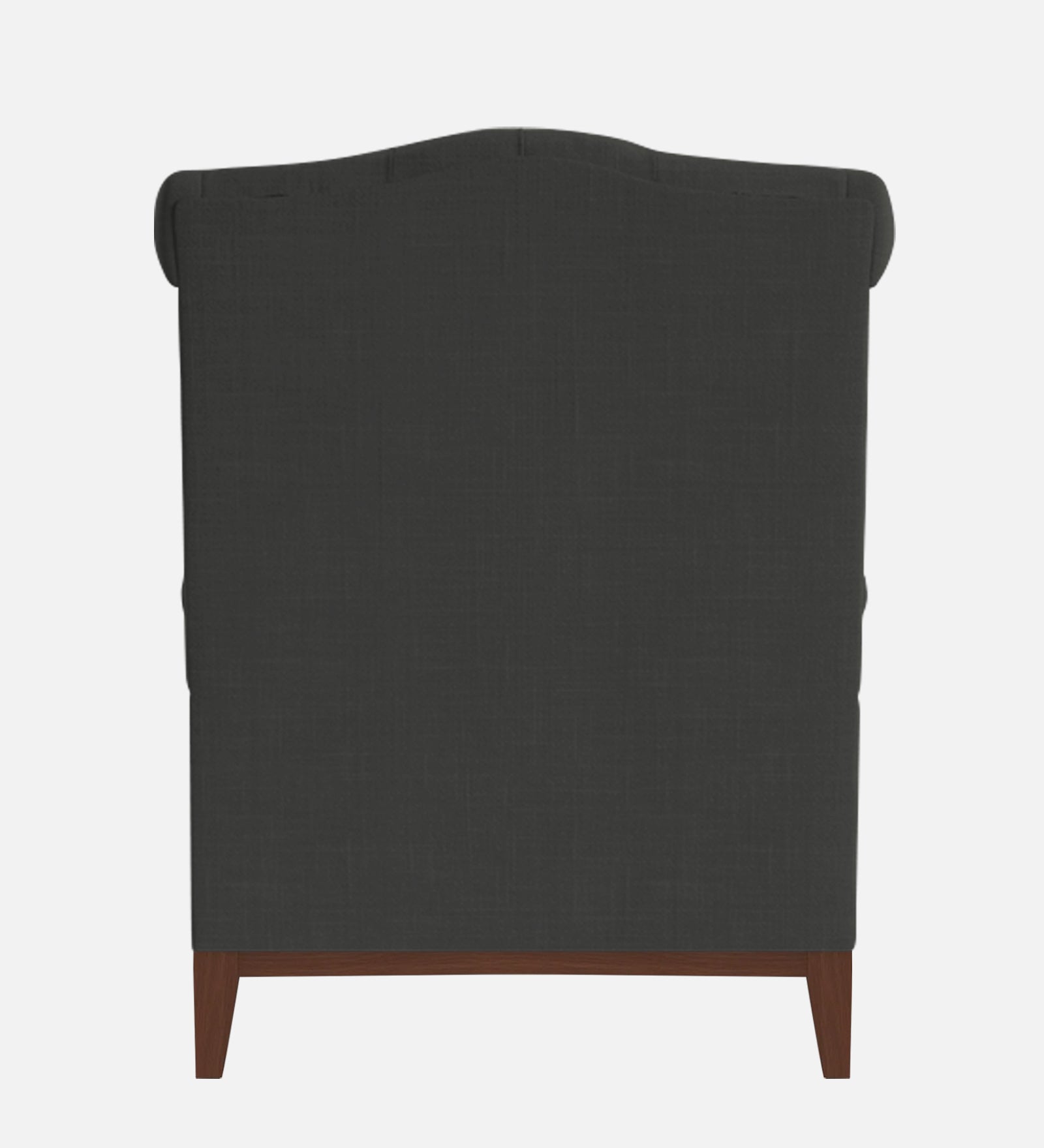 Nory Fabric 1 Seater Wing Chair in Charcoal Grey Colour