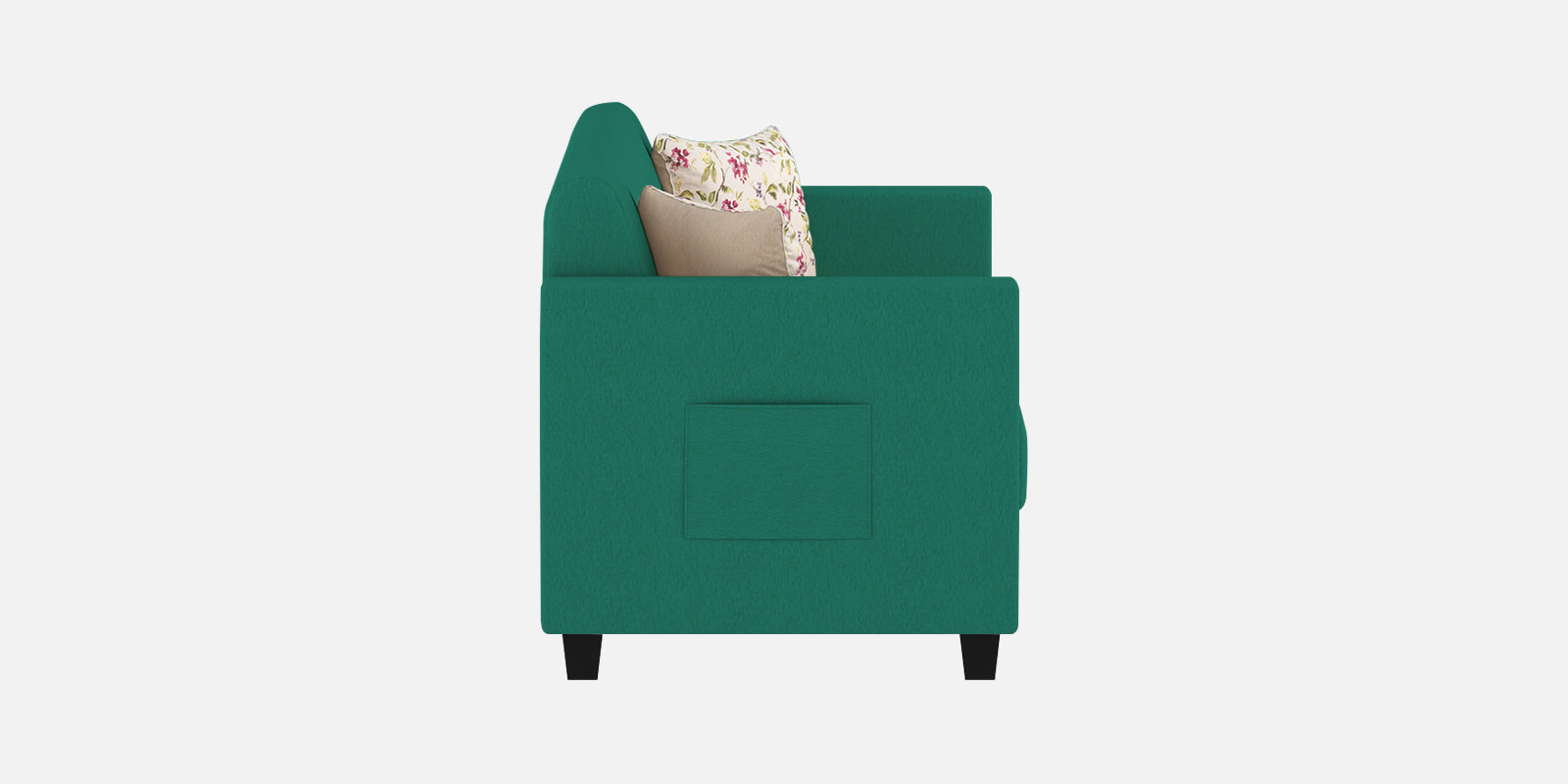 Gozi Fabric 3 Seater Sofa In Sea Green Colour