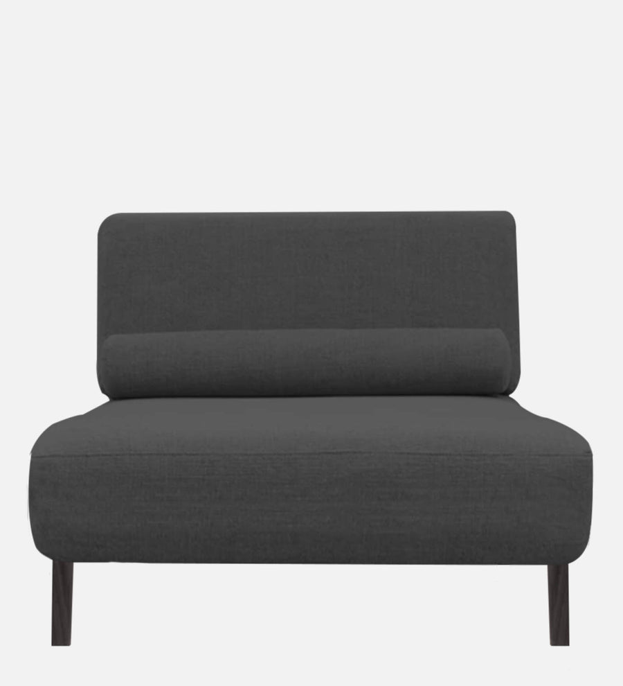 Noce Fabric Chaise Lounger In Charcoal Grey Colour - Febonic Living